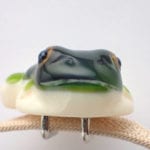 立体カエルさん帯留め　アマガエルカラー　難あり商品