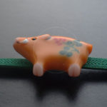 猪の帯留め萩文様ちょっと難あり　不良部分